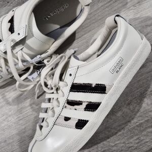 Adidas Blanc White With Cow Accent